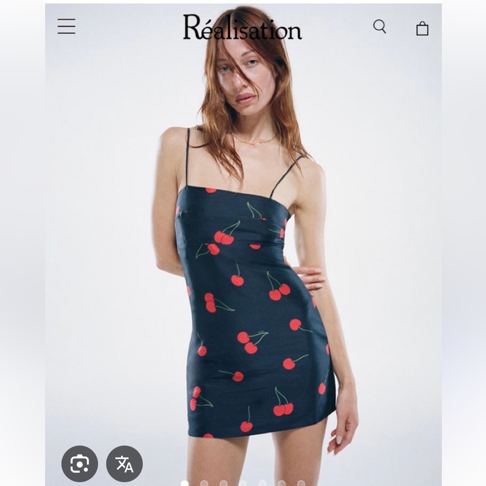 Realisation Par Mini Christi Cherry Print Dress